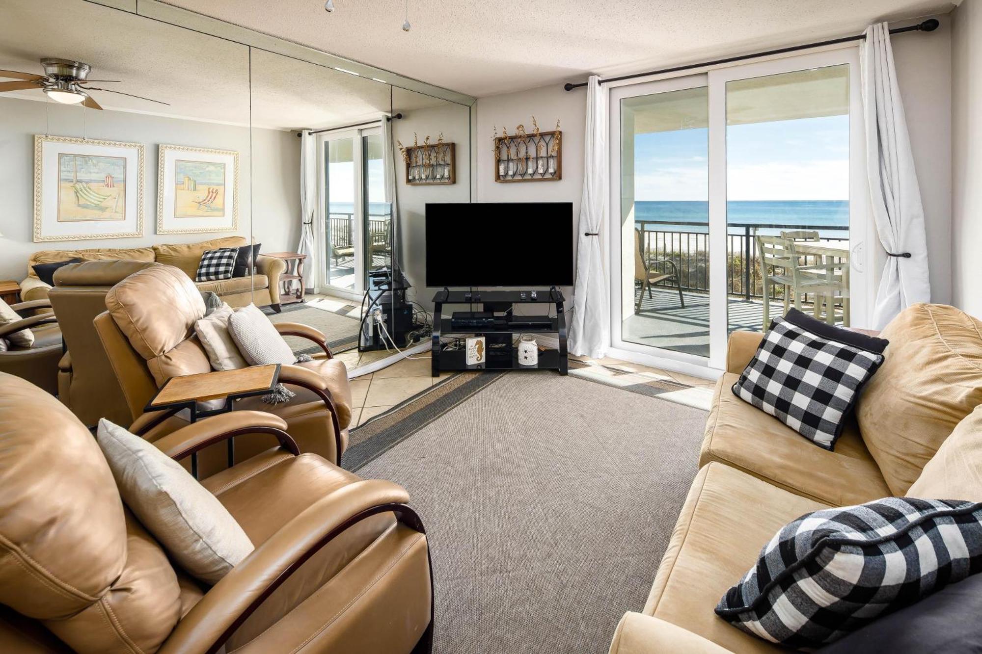 Nautilus 1201 - Gulf Front 2 Bedroom Huge Wrap Around Balcony 2Nd Floor! Fort Walton Beach Eksteriør billede